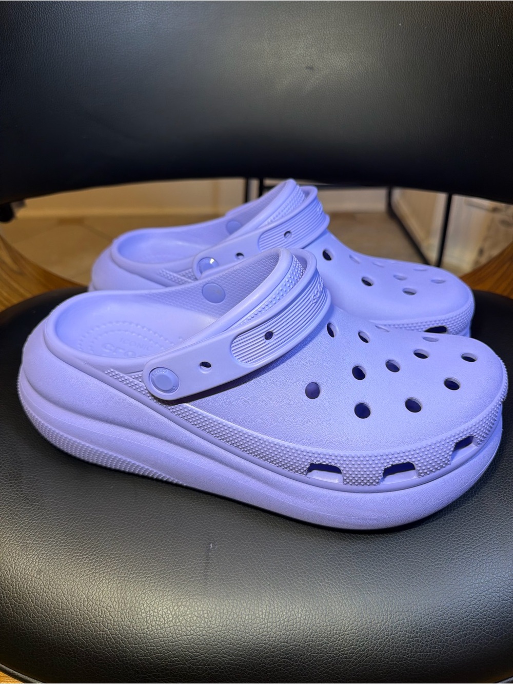 Crocs Classic Crush Platform Clogs Violet/Purple Mens 9 Women’s 11 New